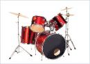 Akustik-Drum-Set, verschiedene Farben