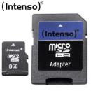 micro SD-Karte 8 GB mit SD-Adapter