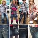 Vintage Jeans / Minirock + Leggings