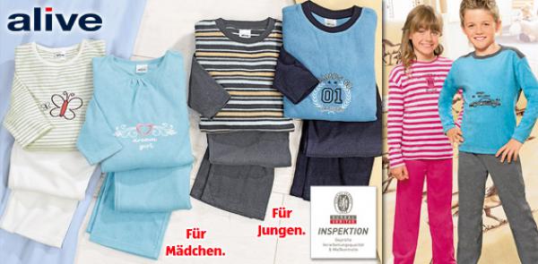 ALIVE® Kinder FrotteeSchlafanzug von Aldi Süd ansehen!
