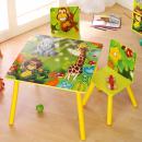 Kindertisch mit 2 St&uuml;hlen