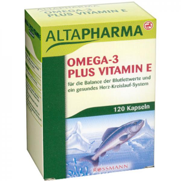 Altapharma Omega-3 plus Vitamin E Kapseln von Rossmann ...