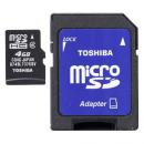 microSD-Karte 4 GB mit SD-Adapter