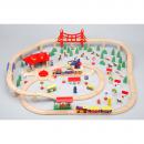 Hartung-Spiele Berlin 130 tlg. Holz- Eisenbahn