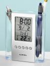 LCD-Uhr-Stiftehalter