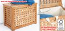 LIVING STYLE&reg; W&auml;schebox aus Massivholz