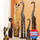 Deko-Figur Katze oder Giraffe