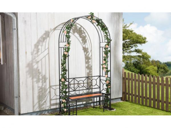 FLORABEST Rosenbogen mit Sitzbank von Lidl ansehen!