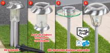 GARDENLINE&reg; Solarleuchte aus Edelstahl