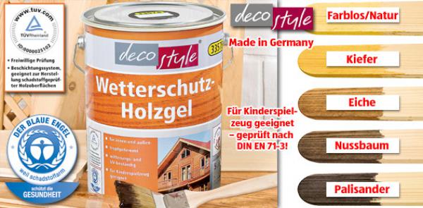 DECO STYLE® WetterschutzHolzgel, 5 l von Aldi Süd ansehen!