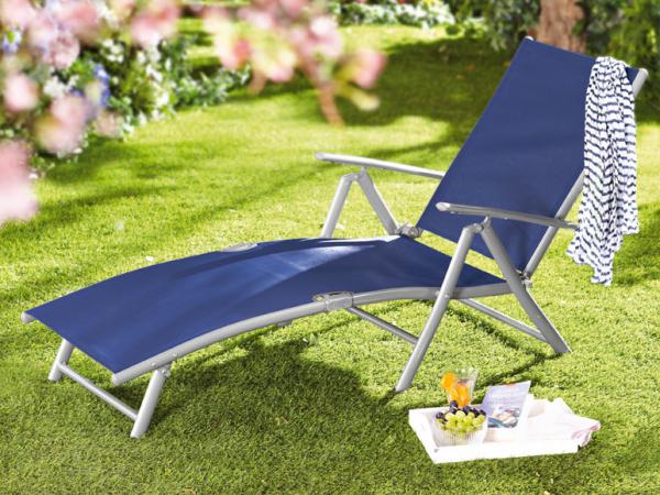 FLORABEST AluminiumLiegestuhl, blau von Lidl ansehen!