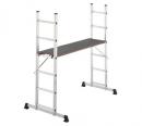 Hailo ProfiStep Multi, Aluminium-Ger&uuml;st und Leiter, 3-teilig