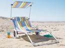 CRIVIT Strandliege, bunt gestreift