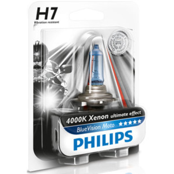 Philips BlueVision Moto Halogen Lampe H7 55W von Louis für 17,99 € ansehen!