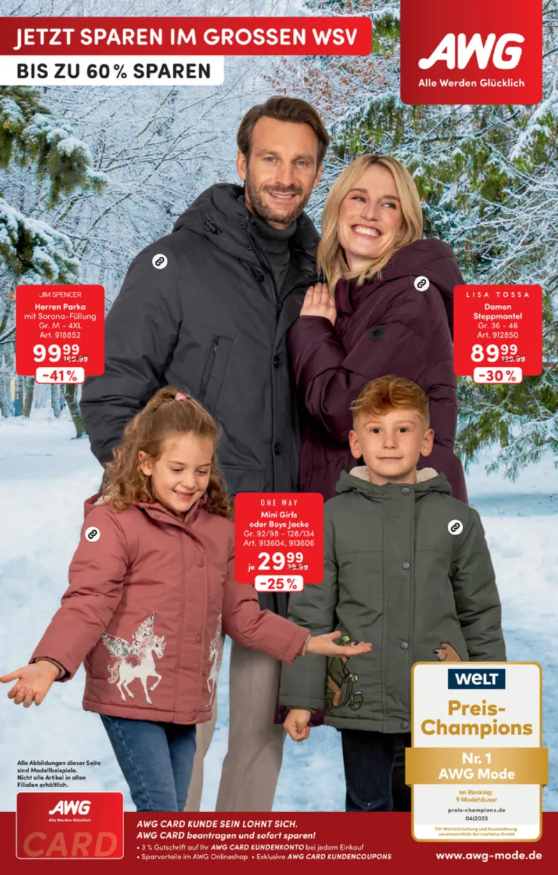 AWG Mode Prospekt vom 16.01.2026, Seite 1