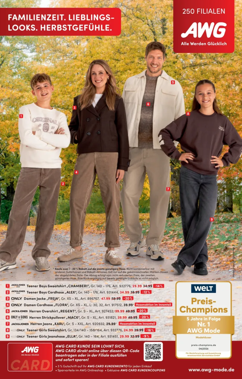 AWG Mode Prospekt vom 09.10.2026, Seite 1