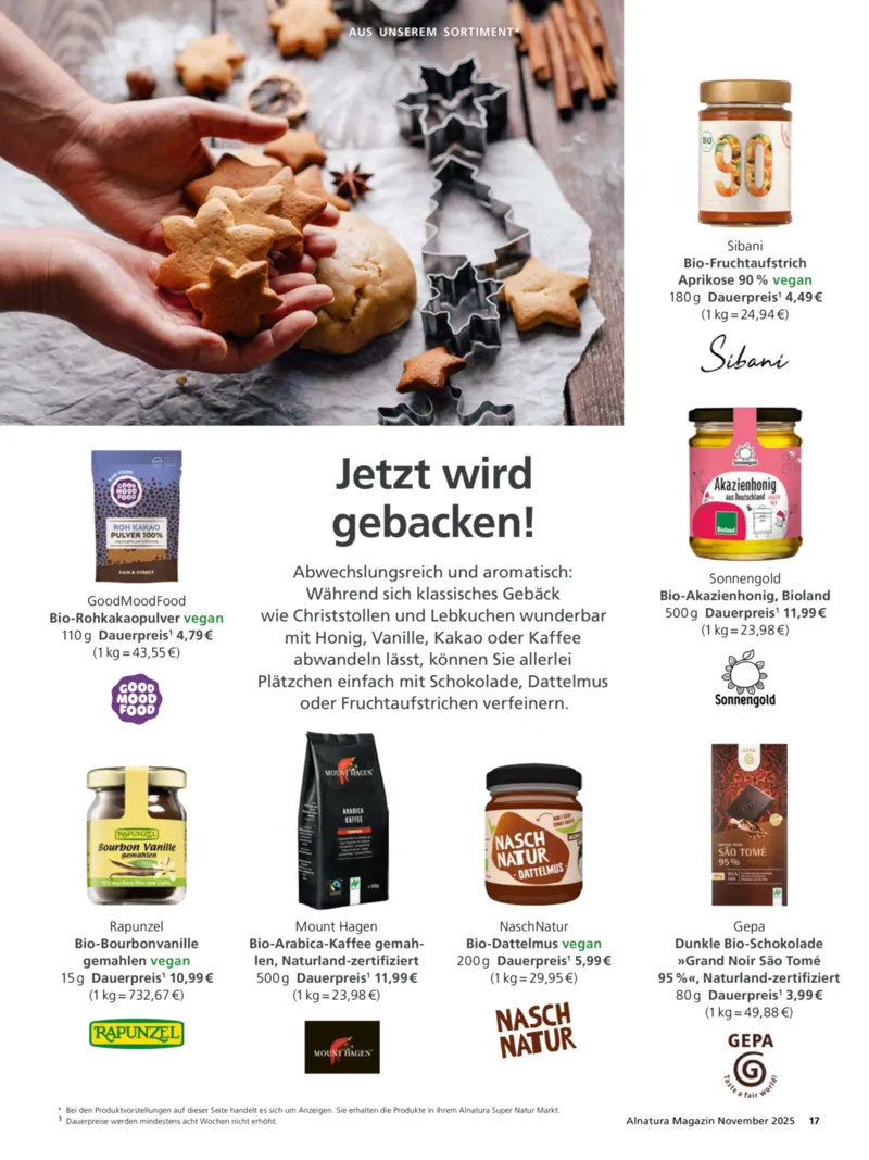 Alnatura Prospekt vom 01.11.2025, Seite 17