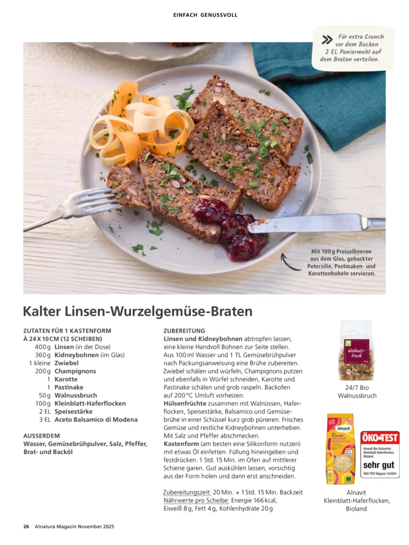 Alnatura Prospekt vom 01.11.2025, Seite 26