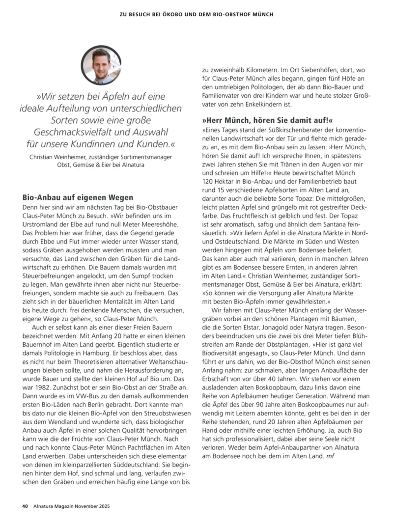 Alnatura Prospekt vom 01.11.2025, Seite 40