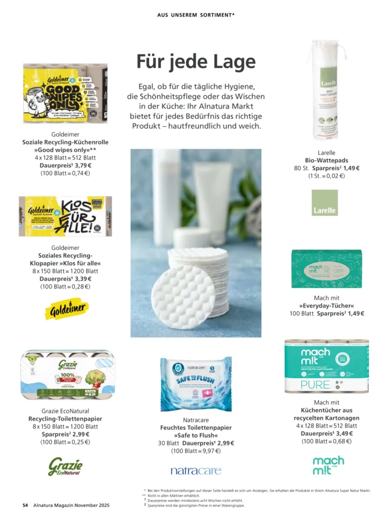 Alnatura Prospekt vom 01.11.2025, Seite 54