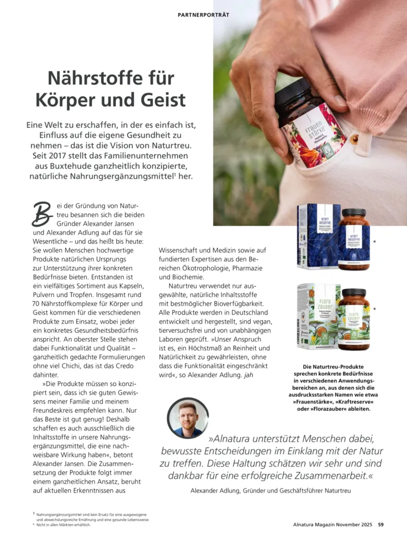 Alnatura Prospekt vom 01.11.2025, Seite 59