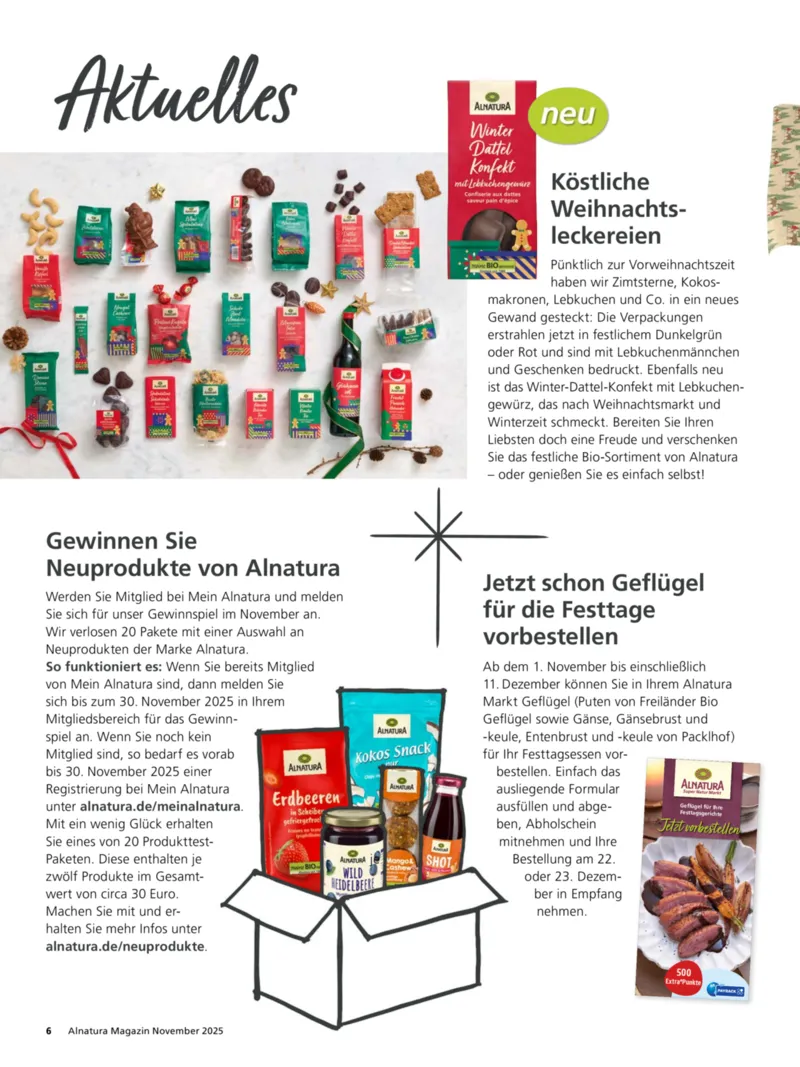 Alnatura Prospekt vom 01.11.2025, Seite 6