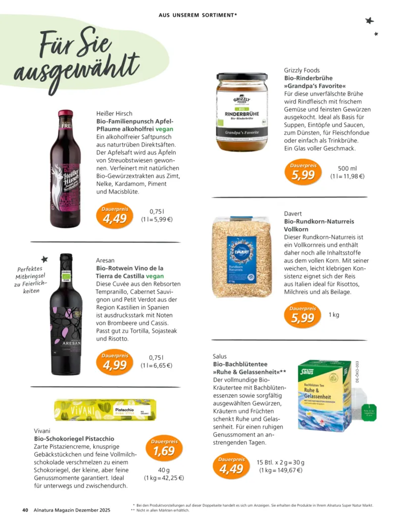 Alnatura Prospekt vom 01.12.2025, Seite 40