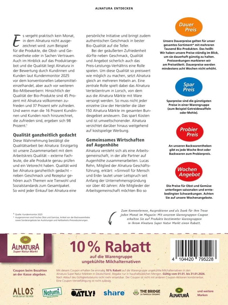 Alnatura Prospekt vom 01.01.2026, Seite 27