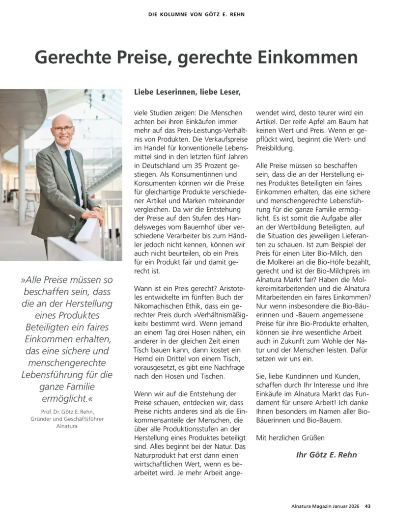Alnatura Prospekt vom 01.01.2026, Seite 43