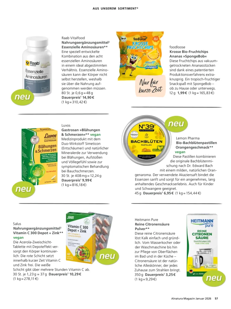 Alnatura Prospekt vom 01.01.2026, Seite 57