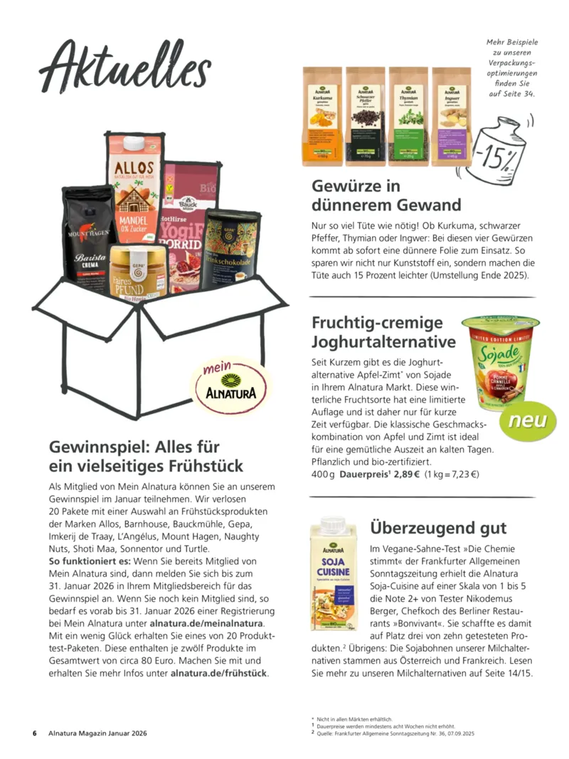 Alnatura Prospekt vom 01.01.2026, Seite 6