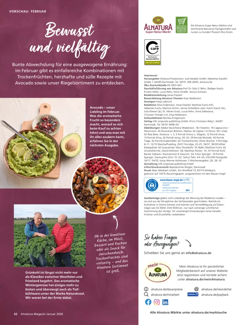 Alnatura Prospekt vom 01.01.2026, Seite 66