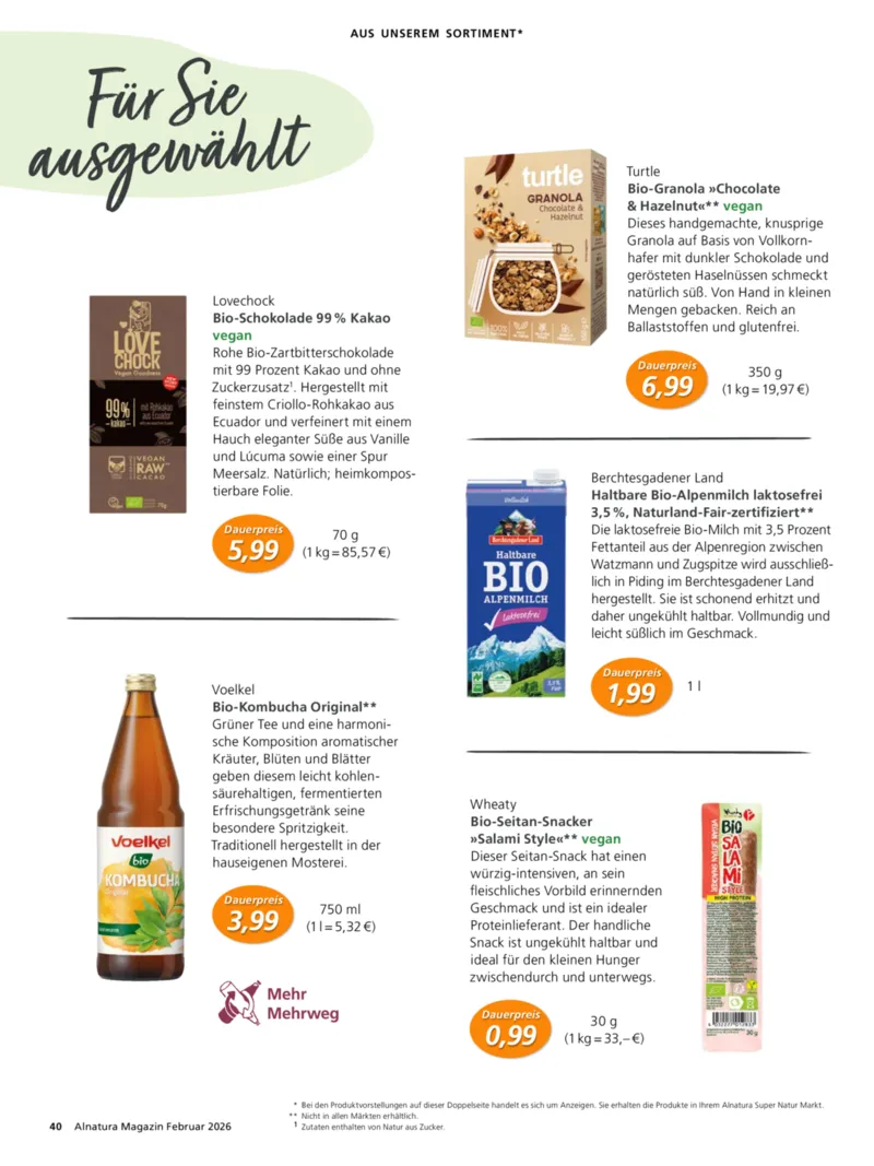 Alnatura Prospekt vom 01.02.2026, Seite 40