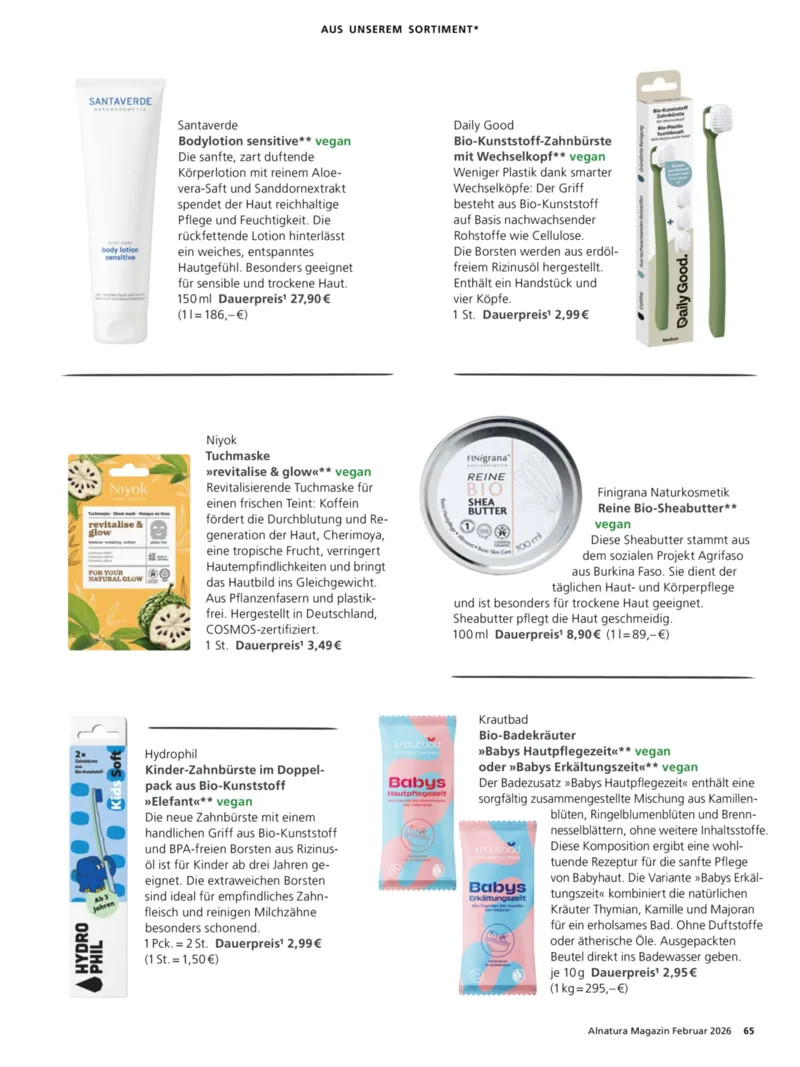 Alnatura Prospekt vom 01.02.2026, Seite 65