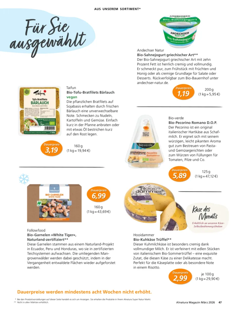 Alnatura Prospekt vom 01.03.2026, Seite 47