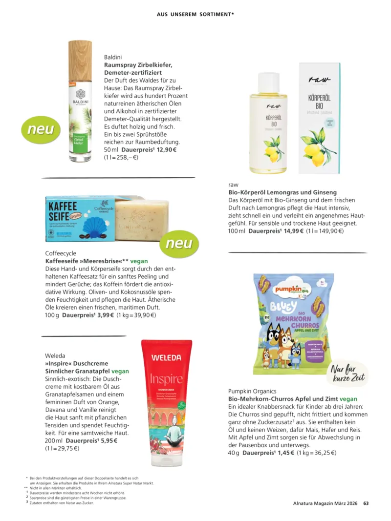Alnatura Prospekt vom 01.03.2026, Seite 63