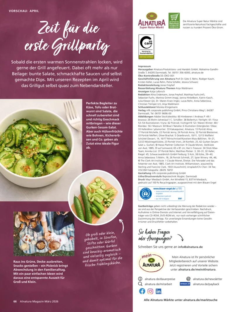 Alnatura Prospekt vom 01.03.2026, Seite 66
