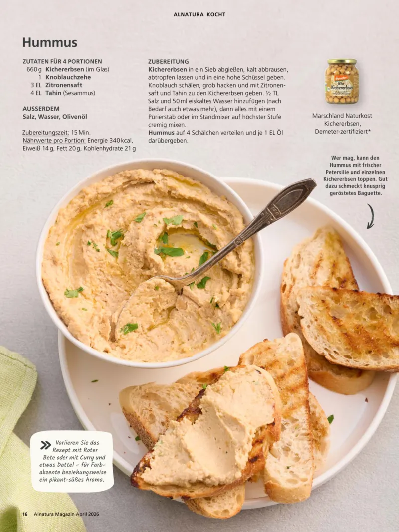 Alnatura Prospekt vom 01.04.2026, Seite 16