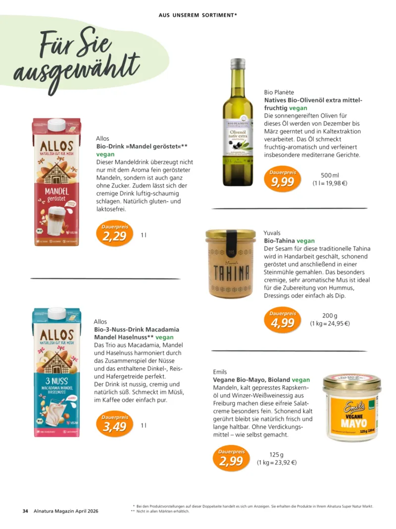 Alnatura Prospekt vom 01.04.2026, Seite 34