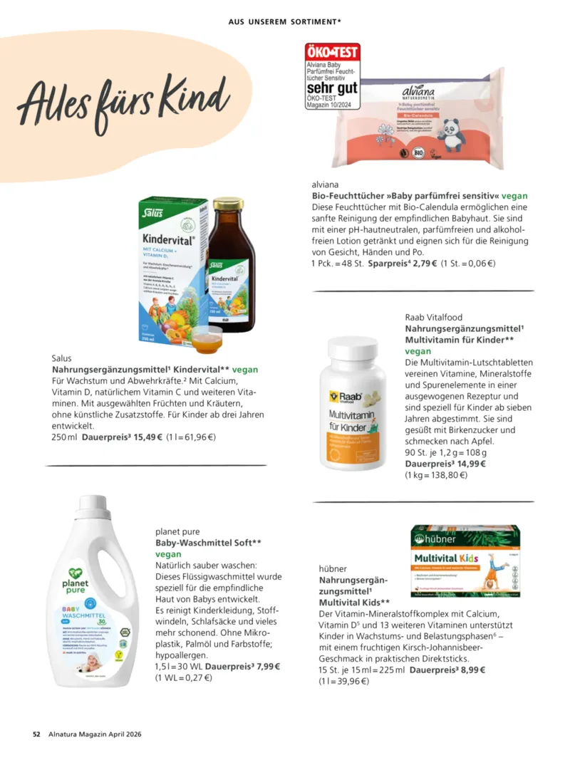 Alnatura Prospekt vom 01.04.2026, Seite 56
