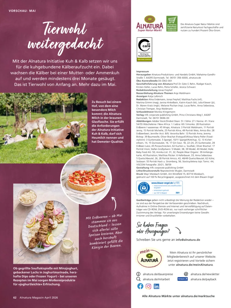 Alnatura Prospekt vom 01.04.2026, Seite 66