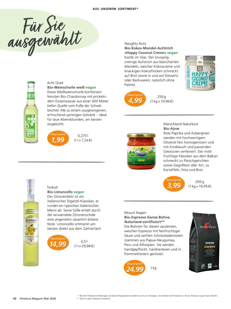 Alnatura Prospekt vom 01.05.2026, Seite 42