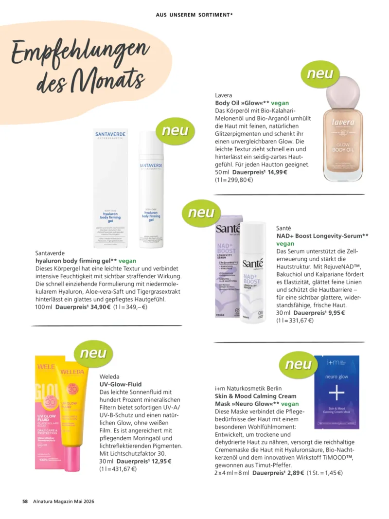 Alnatura Prospekt vom 01.05.2026, Seite 62