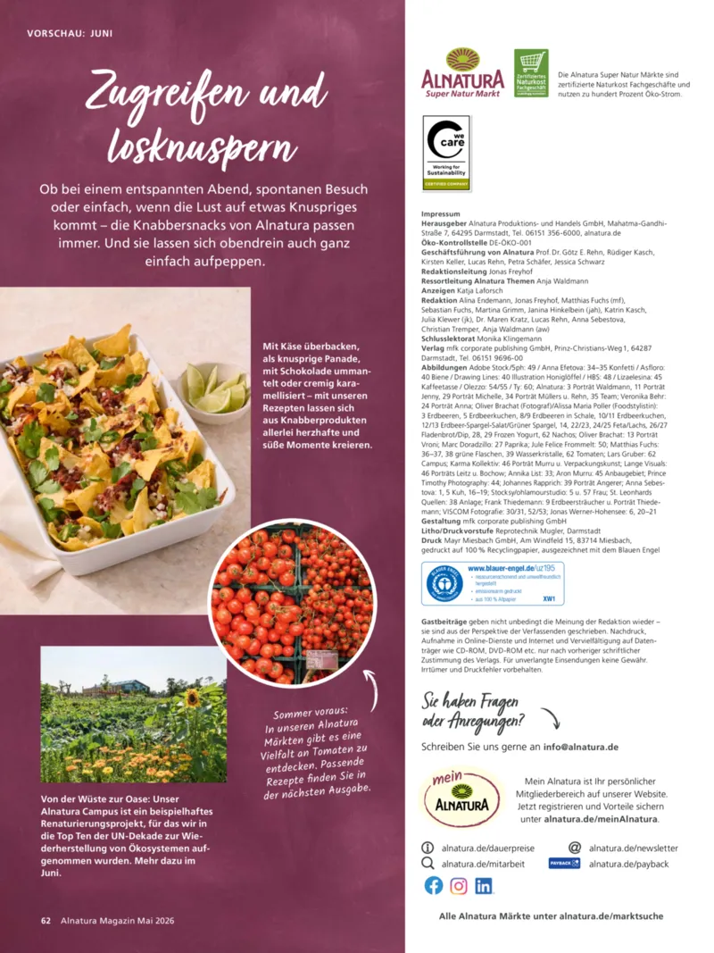 Alnatura Prospekt vom 01.05.2026, Seite 66