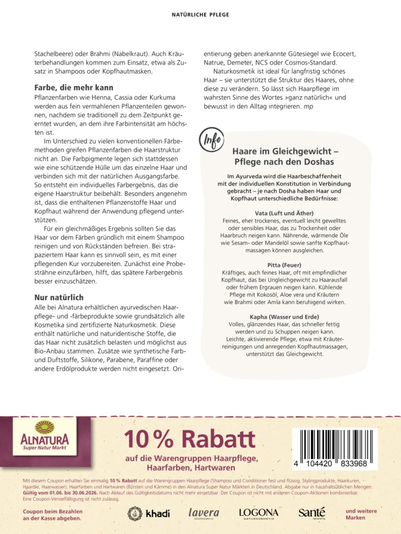 Alnatura Prospekt vom 01.06.2026, Seite 56