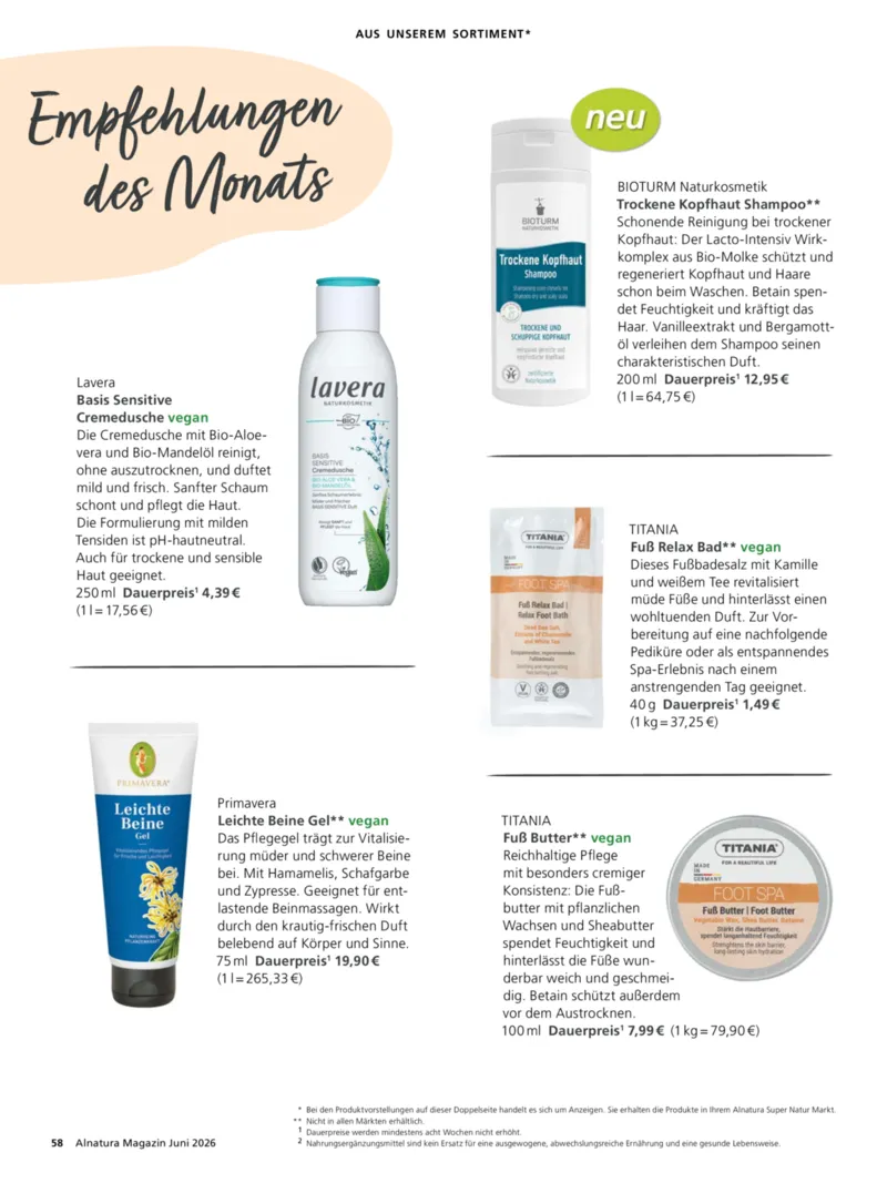 Alnatura Prospekt vom 01.06.2026, Seite 62