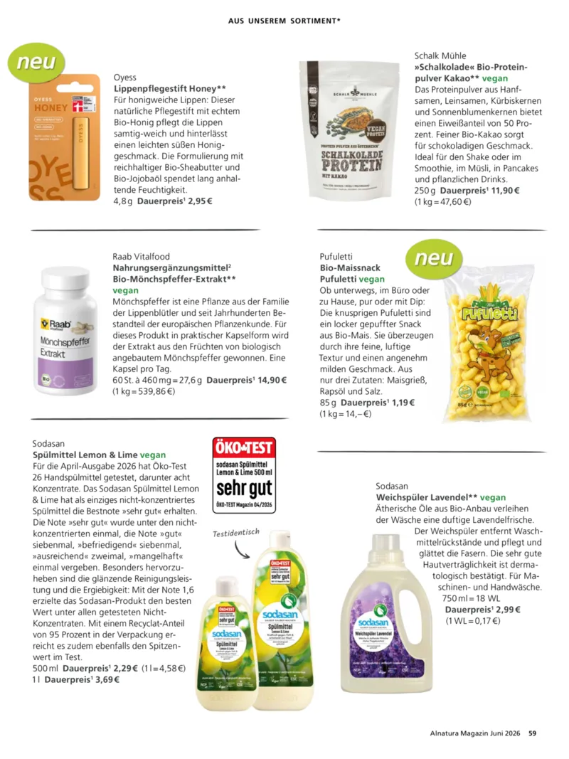 Alnatura Prospekt vom 01.06.2026, Seite 63