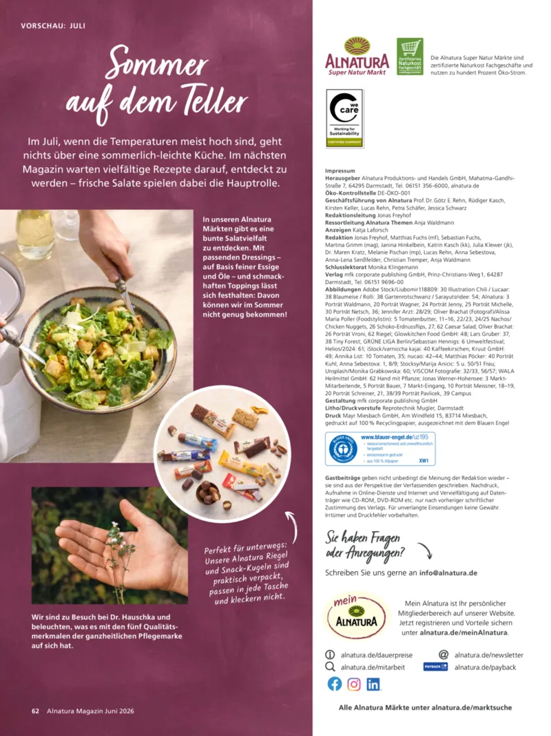 Alnatura Prospekt vom 01.06.2026, Seite 66