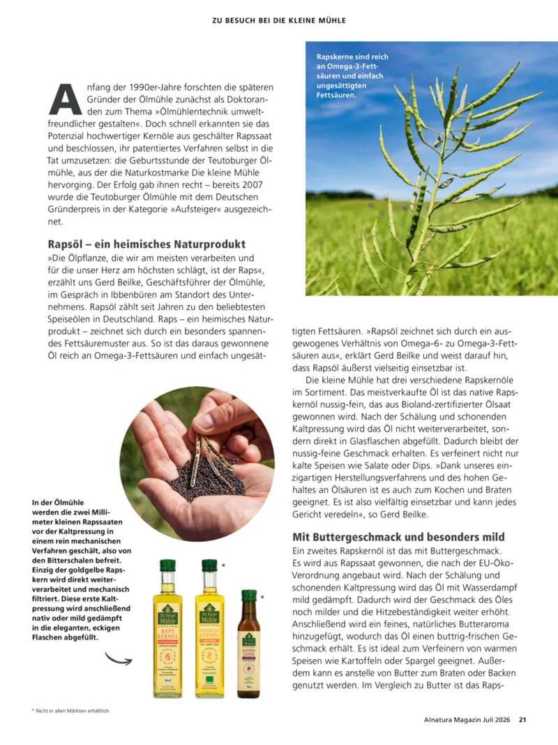 Alnatura Prospekt vom 01.07.2026, Seite 21