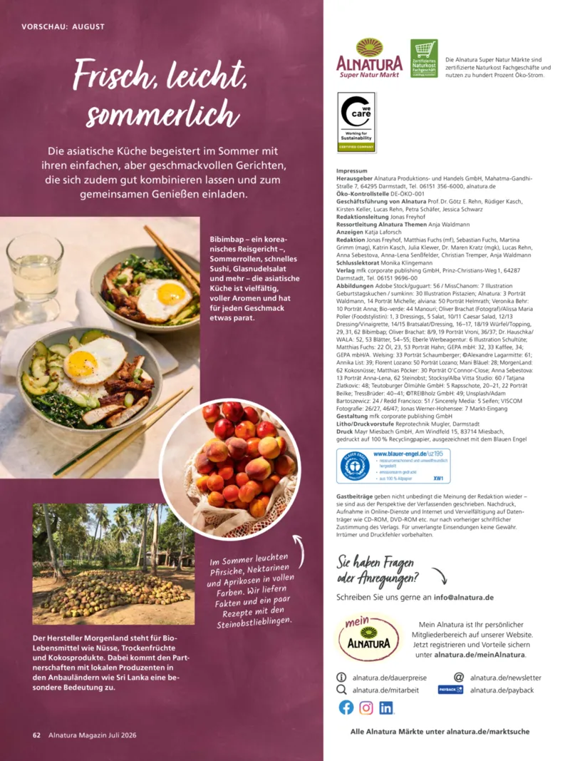 Alnatura Prospekt vom 01.07.2026, Seite 66